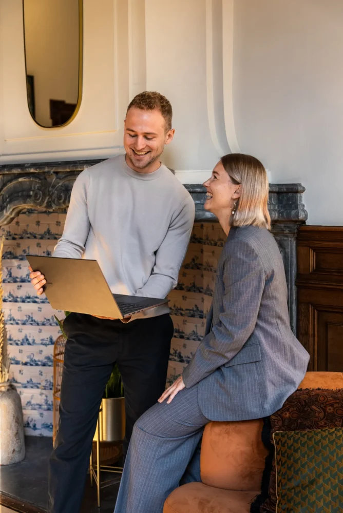 Martine en Mitchel van Boost your Base maken jouw website